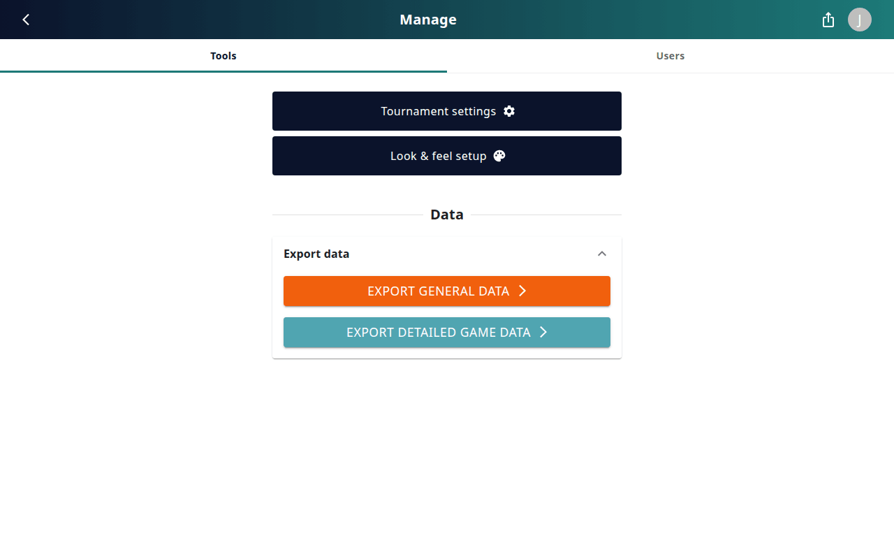 Export data
