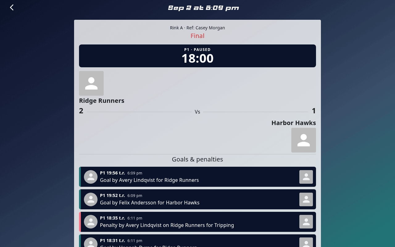 Public game detail